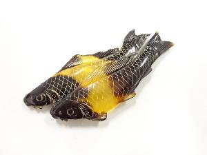 アンティーク　本鼈甲鯉帯留め